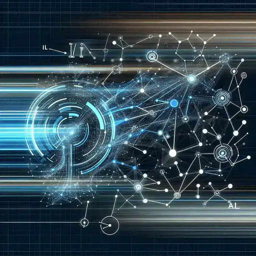 "Ilustración que muestra el concepto de interconexiones dinámicas en sistemas de inteligencia artificial, destacando su importancia para el escalado en tiempo real de aplicaciones de IA."